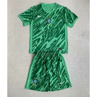 Maglia Calcio Brasile Portiere Prima Divisa Bambino Copa America 2024 Manica Corta (+ pantaloncini)